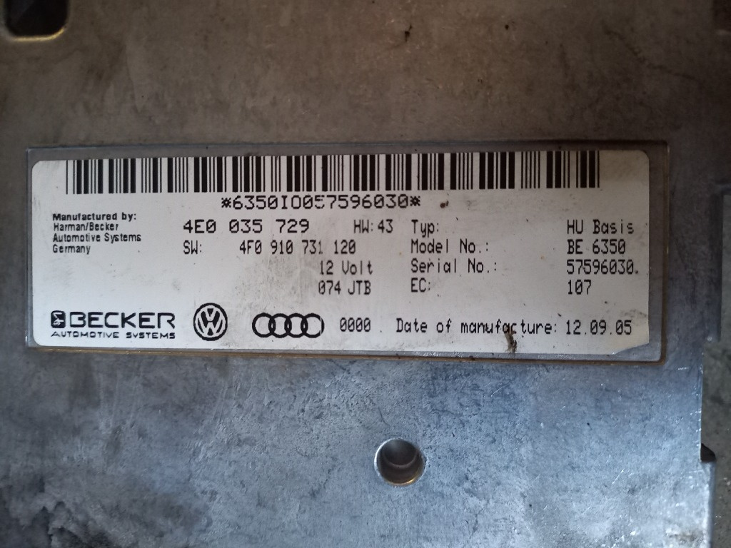 Modul interfata mmi audi a6 COD 4e003572