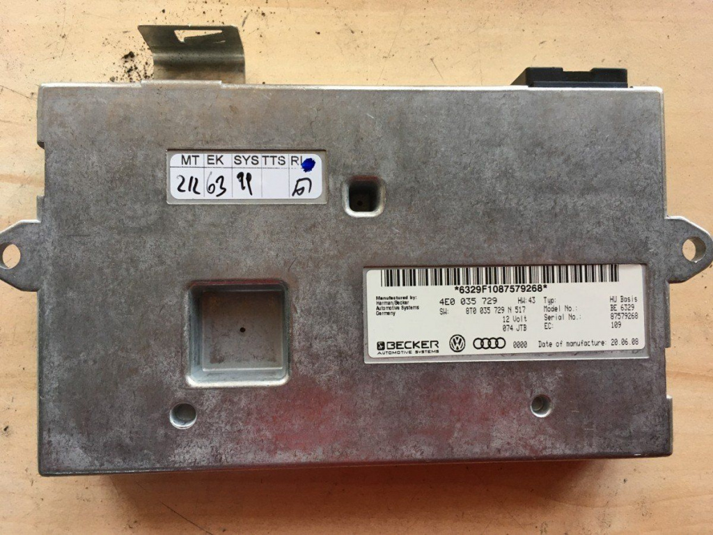 Modul interfata MMI / modul bluetooth Audi A8 cod 4E0035729 8t0035729n