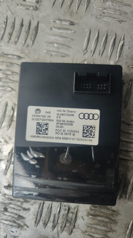 Modul keyless Audi Q7 4L 4.2 TDI 340cp / 250Wk cod motor CCF transmisie automata an 2014 cod 4L0907335B