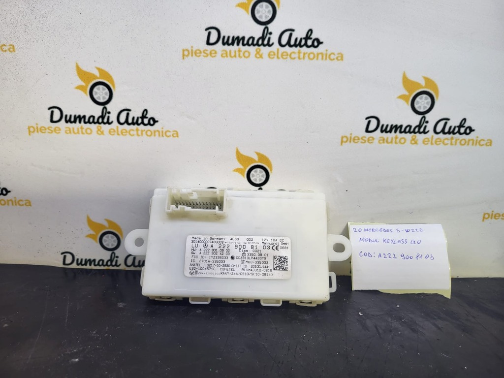 Modul keyless go MERCEDES S-CLASS W222 Cod A2229008103