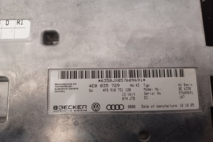 Modul mmi 4E0035729 4F0910731 4E0035729 