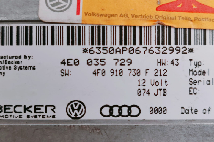 Modul MMI 4E0035729 Audi A6 4F/C6 [facel