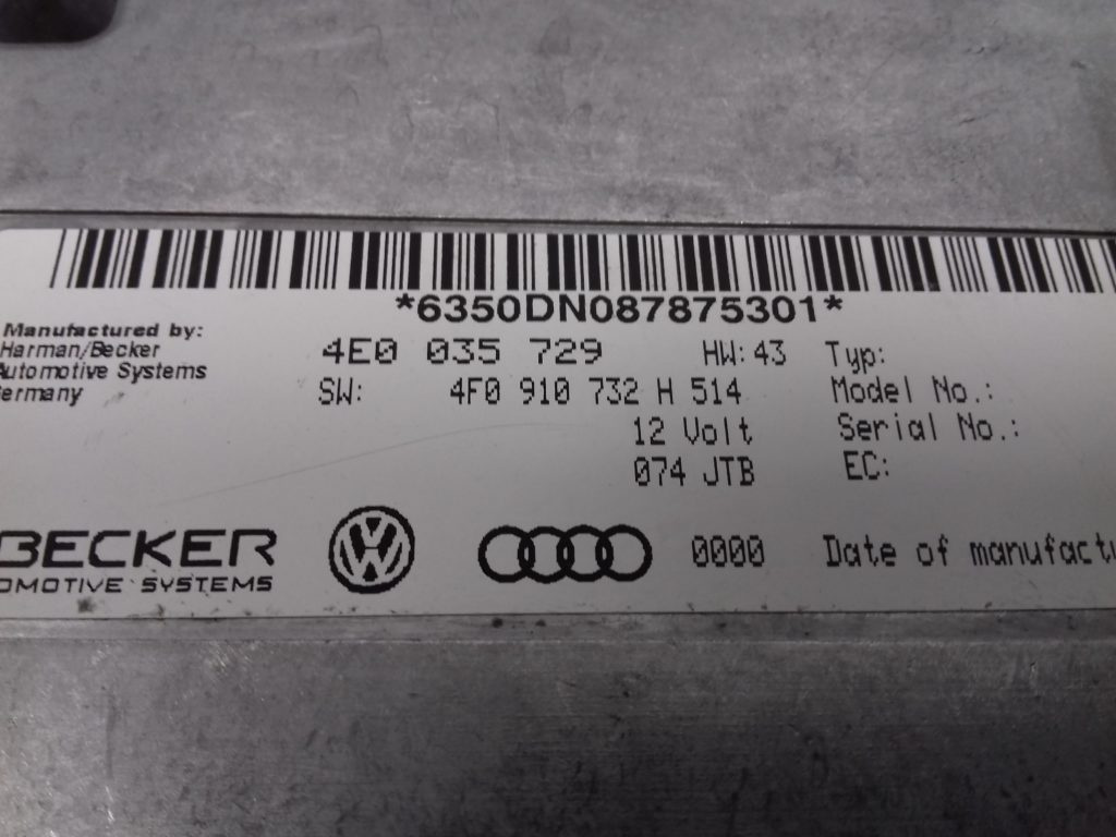 Modul MMI Audi A6, A8, 4F0910732H, 4E003