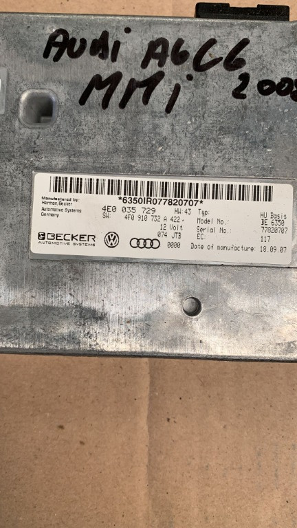 Modul MMI Audi A6 C6 2.0 TDI 140CP 2008 