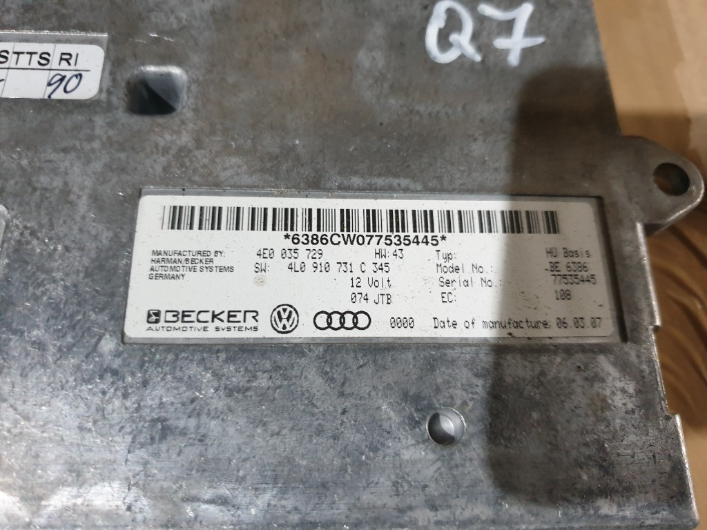 Modul multimedia MMI cod 4e0035729 4l091