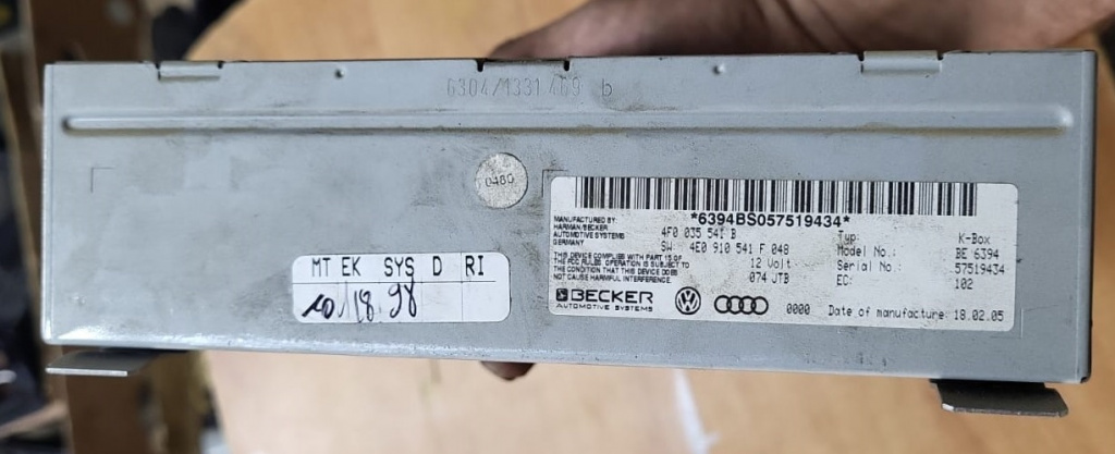 Modul Navigatie Audi A6 C6 4F COD: 4F0035541B, 4E0