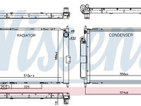 Modul racire 637625 NISSENS pentru Renault Modus Renault Clio Renault Euro