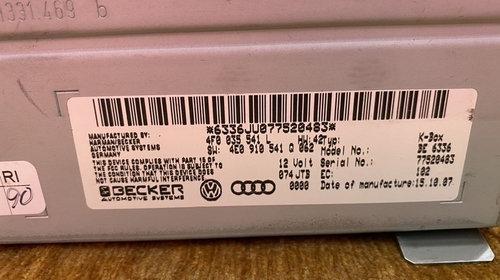Modul radio / Unitate navigatie Audi A4 A5 A6 A8 Q7