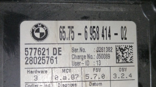 Modul senzor alarma plafon BMW E60 E61 2004-2009