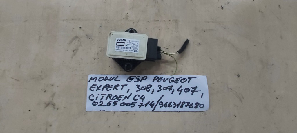 Modul Senzor ESP cod 9663187680 /0265005714 Peugeot Expert / 2007-2016