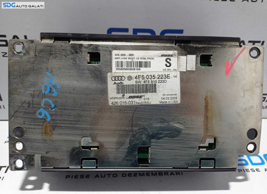 Modul Unitate Amplificator Audio BOSE Audi A6 C6 2