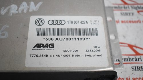 Modul unitate control alarma VW Touran 1T0907427A 356