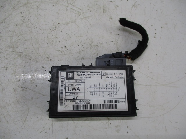MODUL / UNITATE DE CONTROL CONFORT COD 13252891 / 497316088 OPEL VECTRA C FAB. 2002 – 2009 ⭐⭐⭐⭐⭐