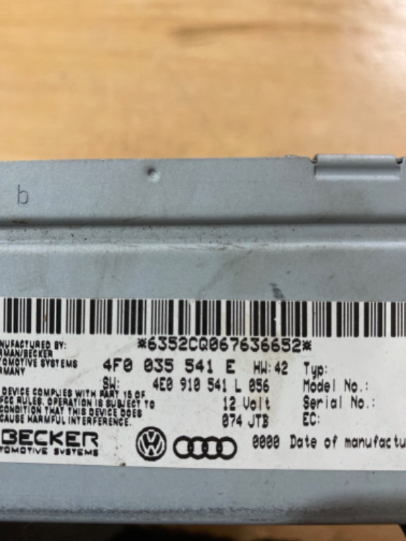 Modul unitate radio MMI 4F0035541E 4E091