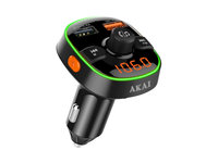 Modulator FM Akai , Bluetooth, USB, functie incarcator telefon, microfon incorporat, afisaj LED ERK AL-160321-4