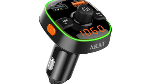 Modulator FM Akai , Bluetooth, USB, functie i