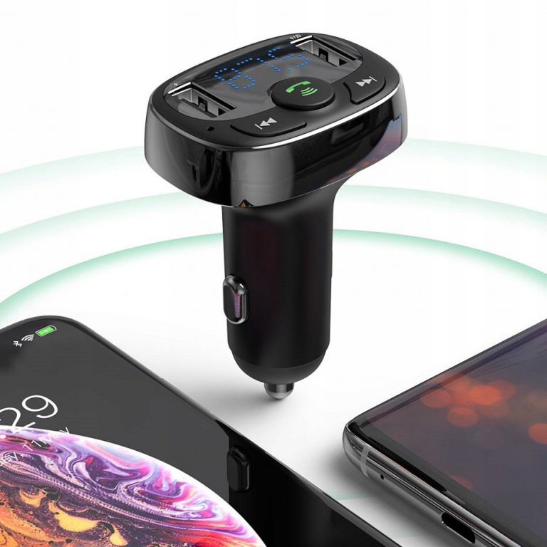 Modulator FM Bluetooth Baseus Tip T Înc