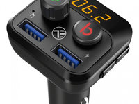 Modulator Fm Bluetooth Tellur FMT-B8, USB, MicroSD, 2.4 A, ExtraBass 43501804