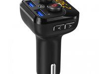 Modulator Fm Bluetooth Tellur FMT-B8, USB, MicroSD, 2.4 A, ExtraBass 43501804