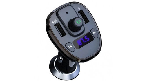 Modulator MP3 smart cu functie handsfree auto Bluetooth si incarcator auto 18W 12V-24V ERK AL-240223-2