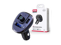 Modulator MP3 SMART cu functie handsfree auto Bluetooth si incarcator auto 18W 12V-24V Cod: XO-BCC05