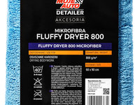 Moje Auto Detailer Fluffy Dryer 800 Laveta Prosop Uscare Auto 800g/m2 60x90cm Albastru / Gri 19-665