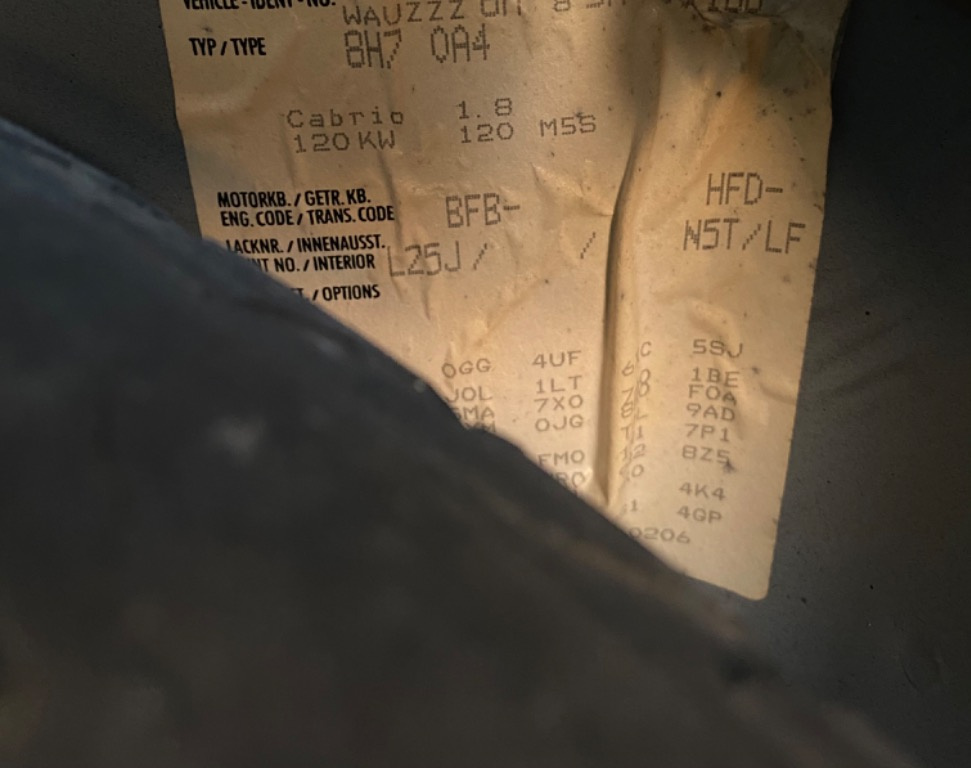 Motor audi a4 b6 1.8 Turbo BFB a4 b7