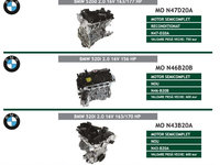 Motor bmw 320 520 x5 3.0 40d xdrive 16v 24v semicomplet N47 n46 n43