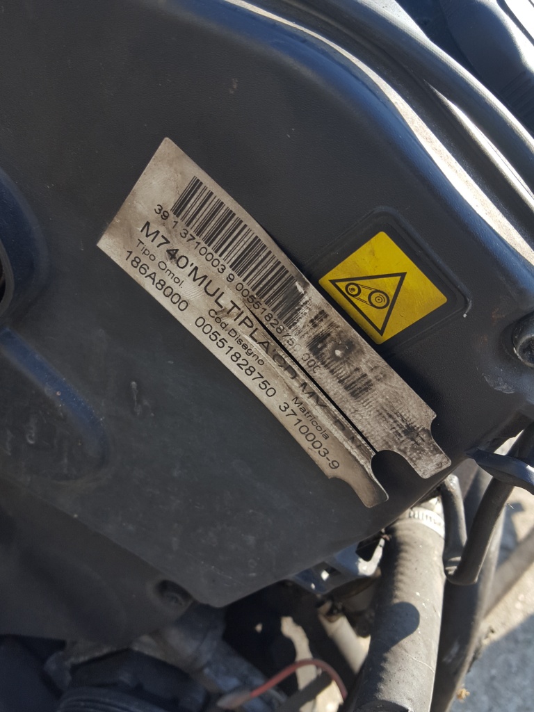 Motor fiat 1.9jtd tip 186A8000