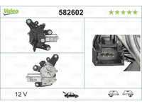 Motor stergator luneta Dacia Sandero, 10.2012-12.2016, Renault Captur, 03.2013-02.2020 , Clio 4, 10.2012-12.2019, Hatchback 5 Usi, Combi Spate , VALEO