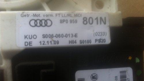 Motoras macara Audi A3 8P0959801N 8P0 959 801 N