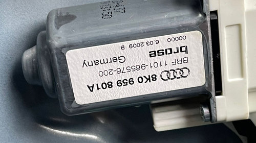 Motoras Macara Electrica pentru Geam Sticla Usa Portiera Stanga Fata Audi A6 C6 2009 - 2011 Cod 8K0959801A [C1863]