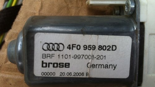 Motoras macara geam electric dreapta fata Audi A6 4F