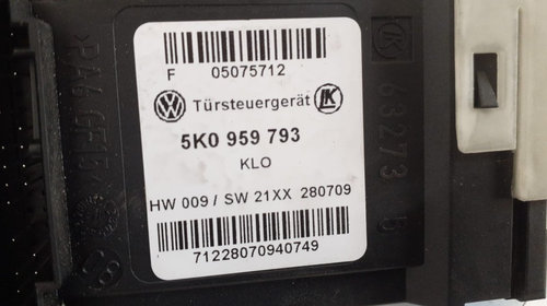 Motoras macara geam stanga fata electric VW Golf 6 1.4 tsi cod-5k0959701d 5k0959793