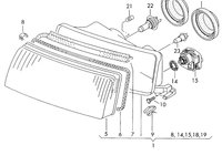 Motoras reglaj far Skoda Octavia 1U 1.9 TDI 1998 1999 SKODA OCTAVIA [ 1959 - 1971 ] OEM 1U0941295