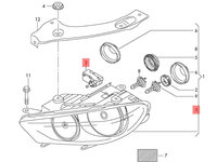 Motoras reglaj far Volkswagen Golf 6 (5K) Hatchback 2010 1.4 16V OEM 5M0941295A