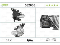 Motoras stergator luneta Dacia Dokker, 11.2012-, Dacia Lodgy, 09.2012-, Spate, VALEO