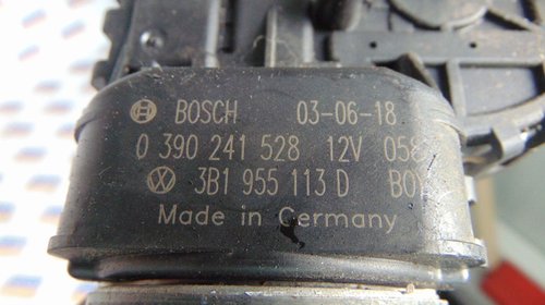 Motoras stergator parbriz avand codul original 3B1955113D, pentru VW Passat B5
