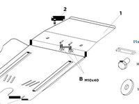 Mtr scut motor metal+accesorii pt toyota hilux dupa 2007- toate motorizarile