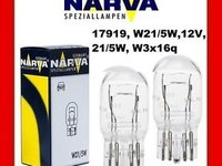 Narva W21/5W; Tensiune 12 V; Putere nominala 21/5 W;