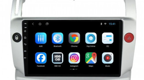 Navigație Android 11, 2/32GB Citroen C4 ecran 9 inch Waze, Youtube