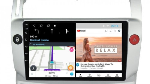 Navigație Android 11, 2/32GB Citroen C4 ecran 9 inch Waze, Youtube