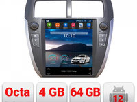 Navigație dedicată Tip Tesla Mitsubishi ASX Radio gps internet 8Core 4G carplay android auto 4+64 GB Kit-tesla-026+EDT-E420