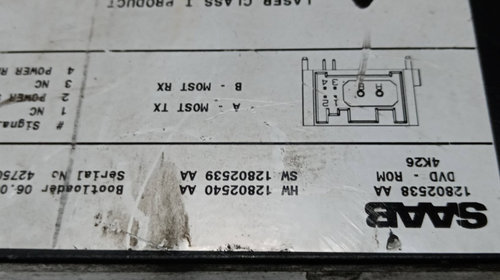 Navigație Saab 9-3 2002--> 12802538