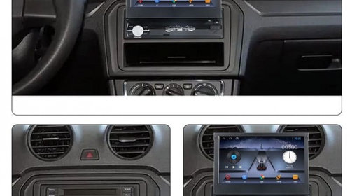 Navigatie 1DIN cu Android Dacia Solenza 2003 - 2005, 1GB RAM, Radio GPS Dual Zone, Display HD 7" Touchscreen, Internet Wi-Fi, Bluetooth, MirrorLink, USB, Waze
