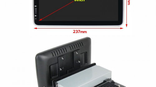 Navigatie 1DIN cu Android Daewoo Nubira 1997 - 2008, 2GB RAM, Radio GPS Dual Zone, Display HD 9" Touchscreen reglabil 360 grade, Internet Wi-Fi, Bluetooth, MirrorLink, USB, Waze