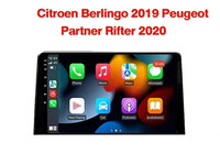 Navigatie 2K Citroen Berlingo 2019 Peugeot Partner Rifter 2020 Opel Combo Octa core 4+64GB carplay 4G