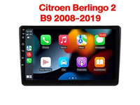 Navigatie 2K Citroen Berlingo B9 Peugeot Partner 2008 - 2019 Octa core 2+32GB carplay 4G