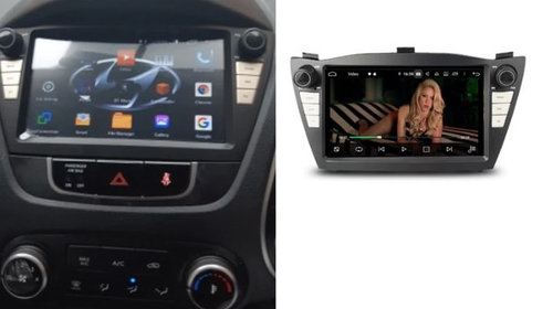 NAVIGATIE ANDROID 10 DEDICATA HYUNDAI IX35 2009-2016 2 + 32 GB ECRAN IPS 8 INCH WIFI