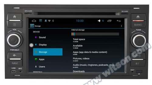 Navigatie ANDROID 5.1 Dedicata FORD Focus Fiesta Fusion Kuga Transit